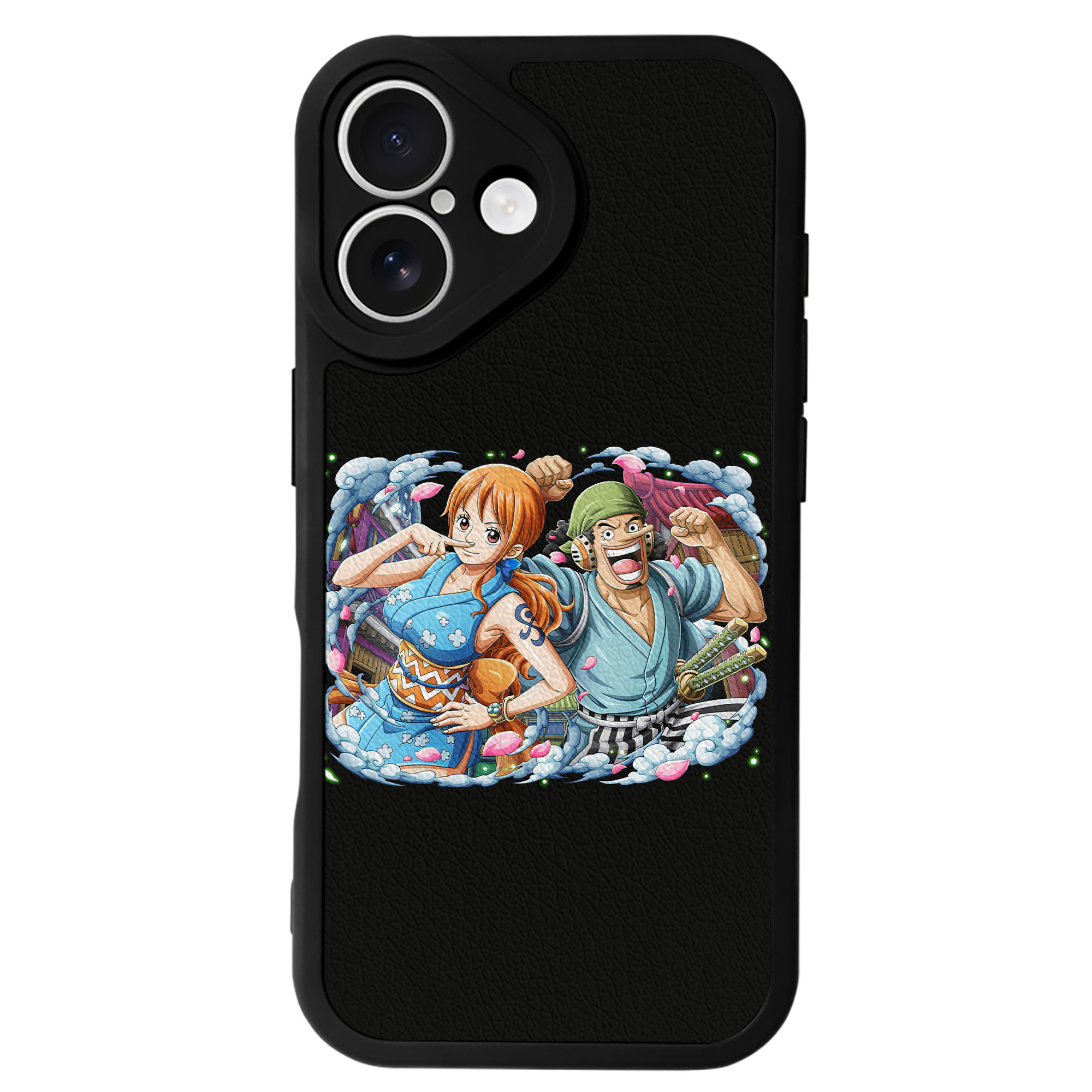 （画像用） ワンピース ナミ ONE PIECE Nami 【iPhone 16シリーズ対応】シリコンスマホケース（レザー調） 材質：シリコン